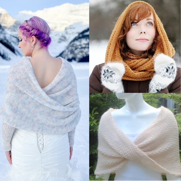 NWT Off-White Knit Twisted front infinity wrap, shawl, scarf Maeve Anthropologie - Picture 7 of 7